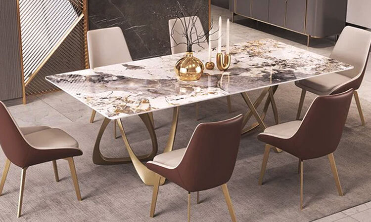 Wood, Glass, or Marble Dining Table 