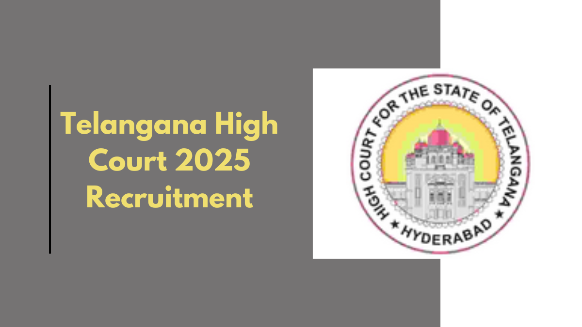 Telangana High Court 2025 Recruitment: Online Applications Invited for 1,514 Posts