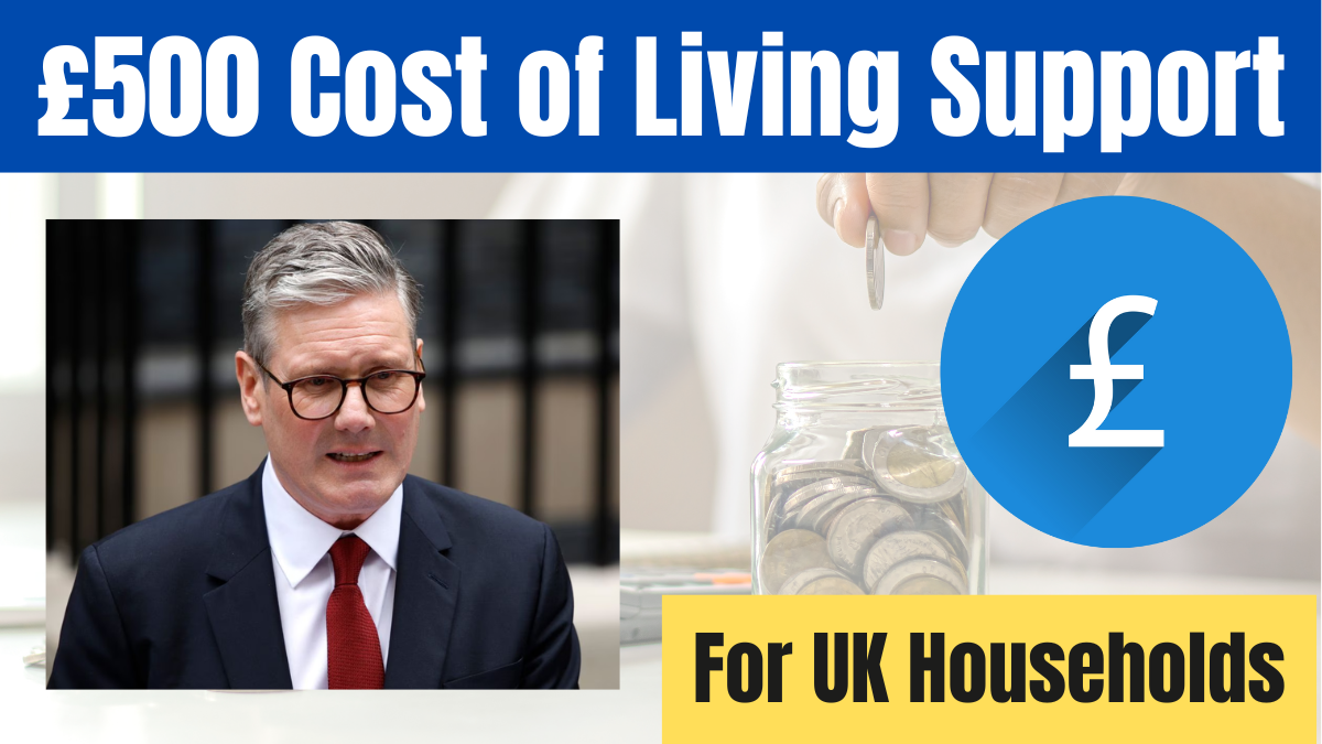 UK Households to Get £500 Cost of Living Support