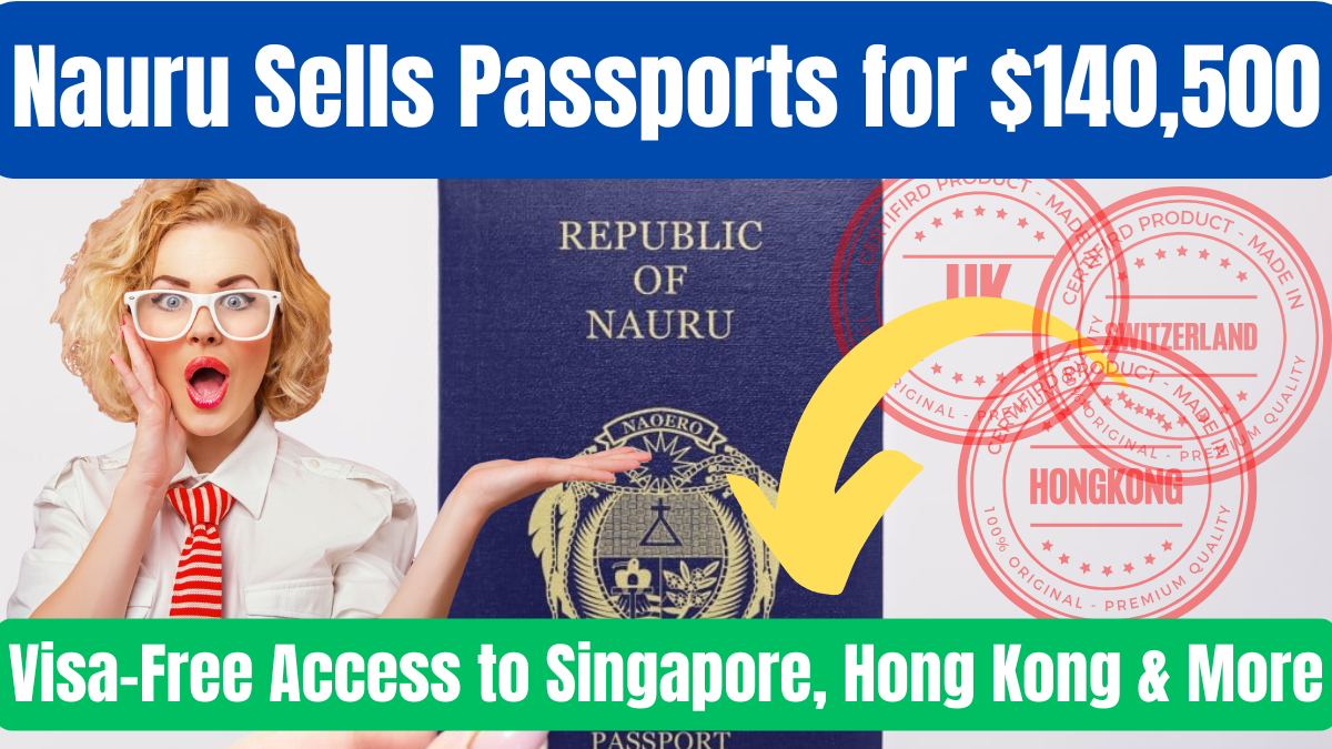 Pacific nation sells passports at $140,500 for visa-free access to Singapore, Hong Kong