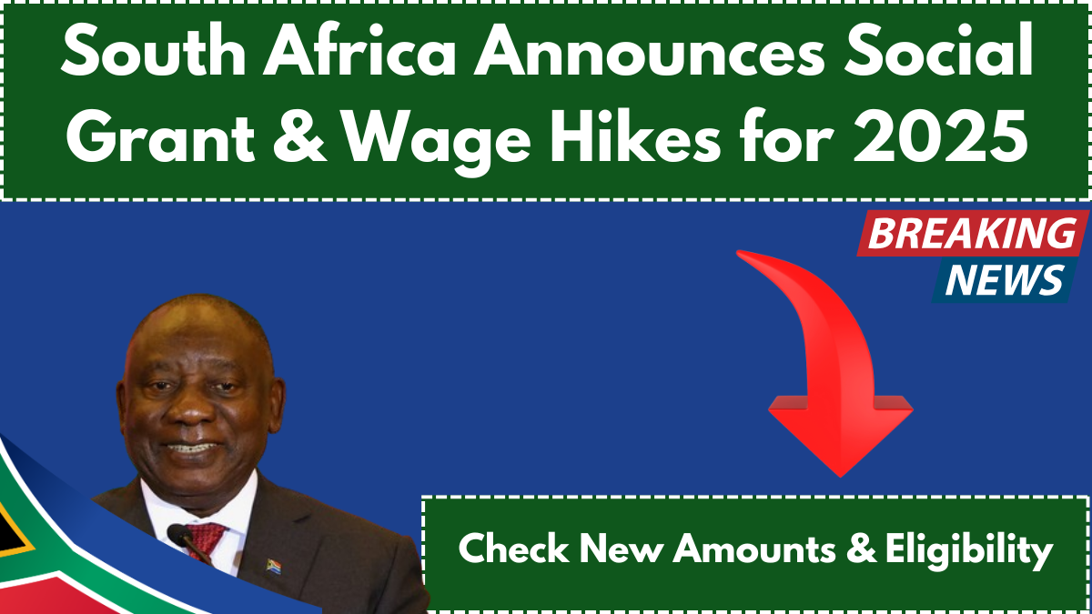 South Africa Announces Social Grant & Wage Hikes for 2025 – Check New Amounts & Eligibility