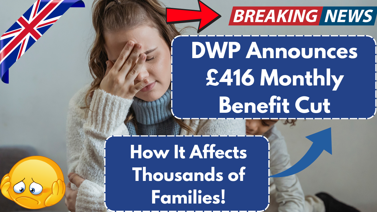 DWP Announces £416 Monthly Benefit Cut – How It Affects Thousands of Families