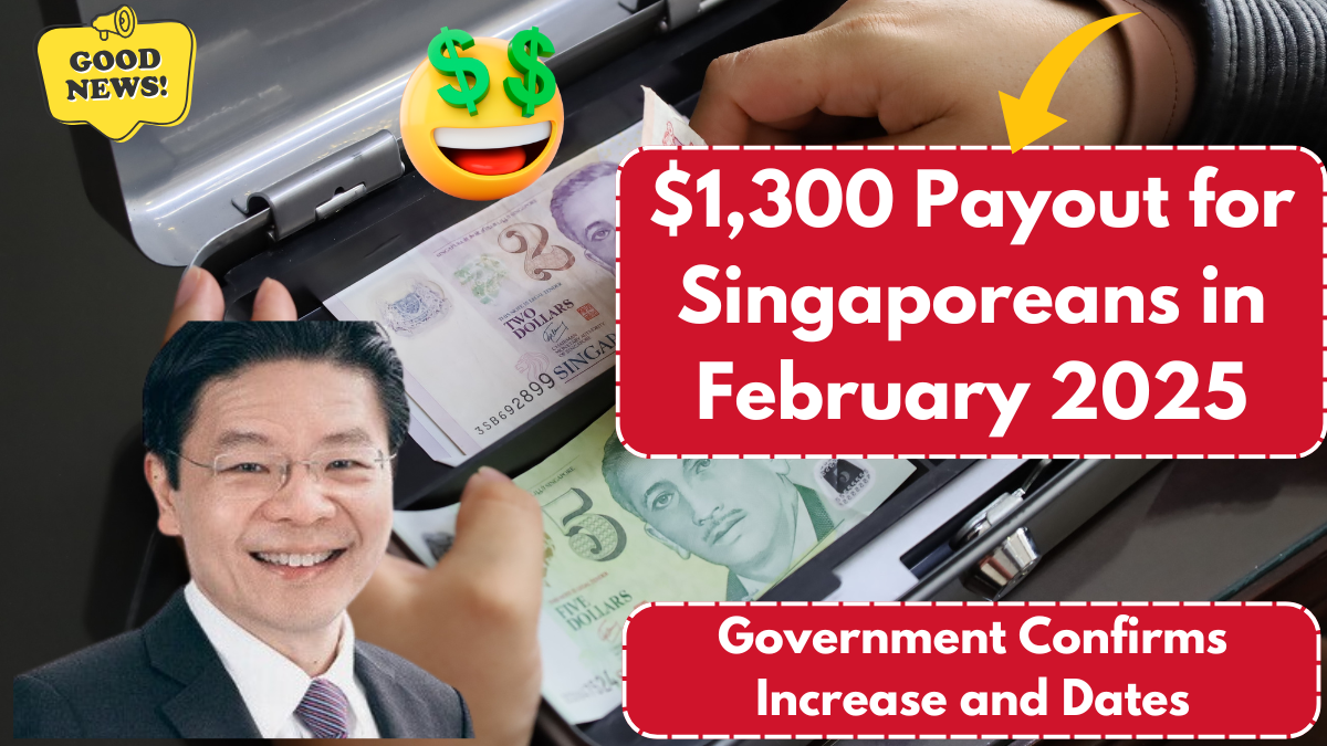 $1,300 Payout for Singaporeans in February 2025 – Government Confirms Increase and Dates