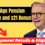 841 Age Pension Increase and $21 Bonus