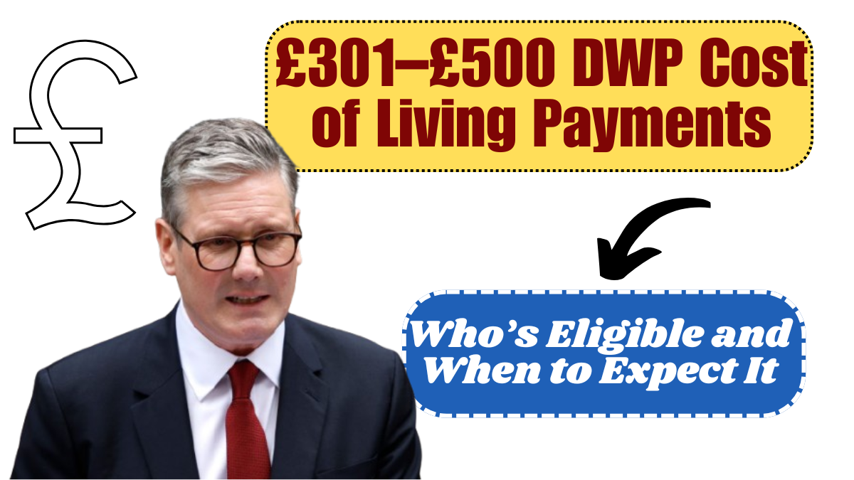 DWP Cost of Living Payments Worth £301–£500