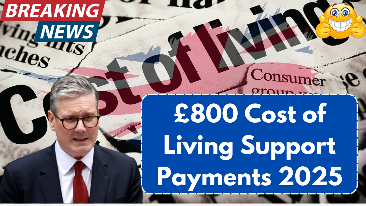 £800 Cost of Living Support Payments 2025 – How to Qualify & Claim Yours