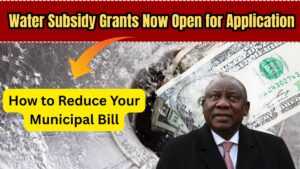 Water Subsidy Grants Now Open for Application – How to Reduce Your Municipal Bill