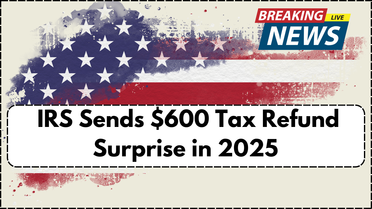 IRS Sends $600 Tax Refund Surprise in 2025 – Who Qualifies for This Rebate?