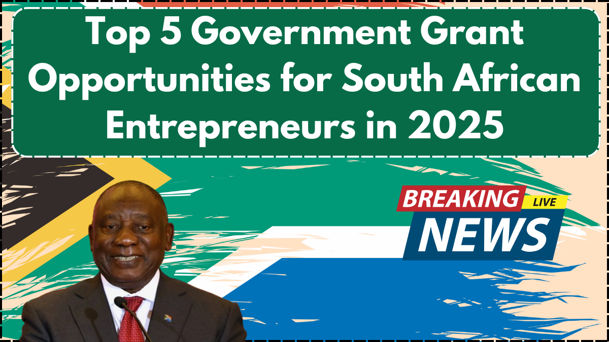 Top 5 Government Grant Opportunities for South African Entrepreneurs in 2025