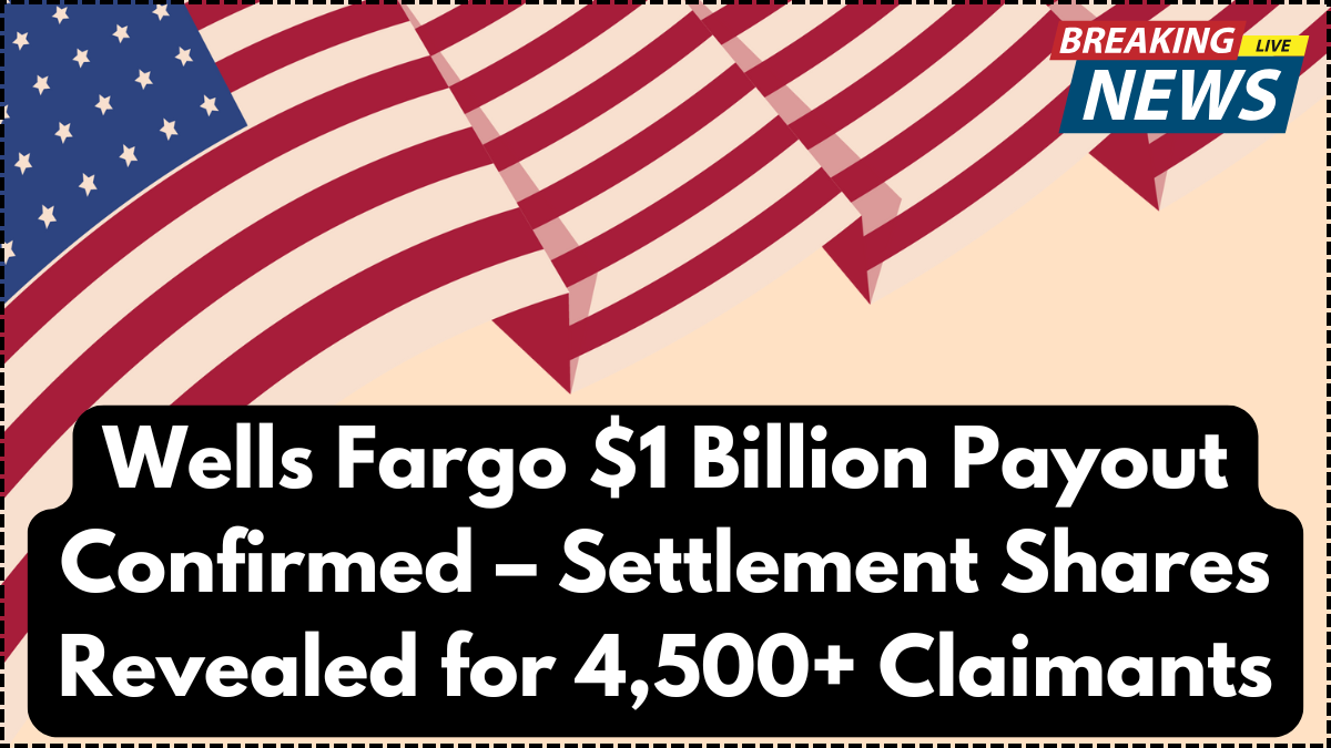 Wells Fargo $1 Billion Payout Confirmed – Settlement Shares Revealed for 4,500+ Claimants