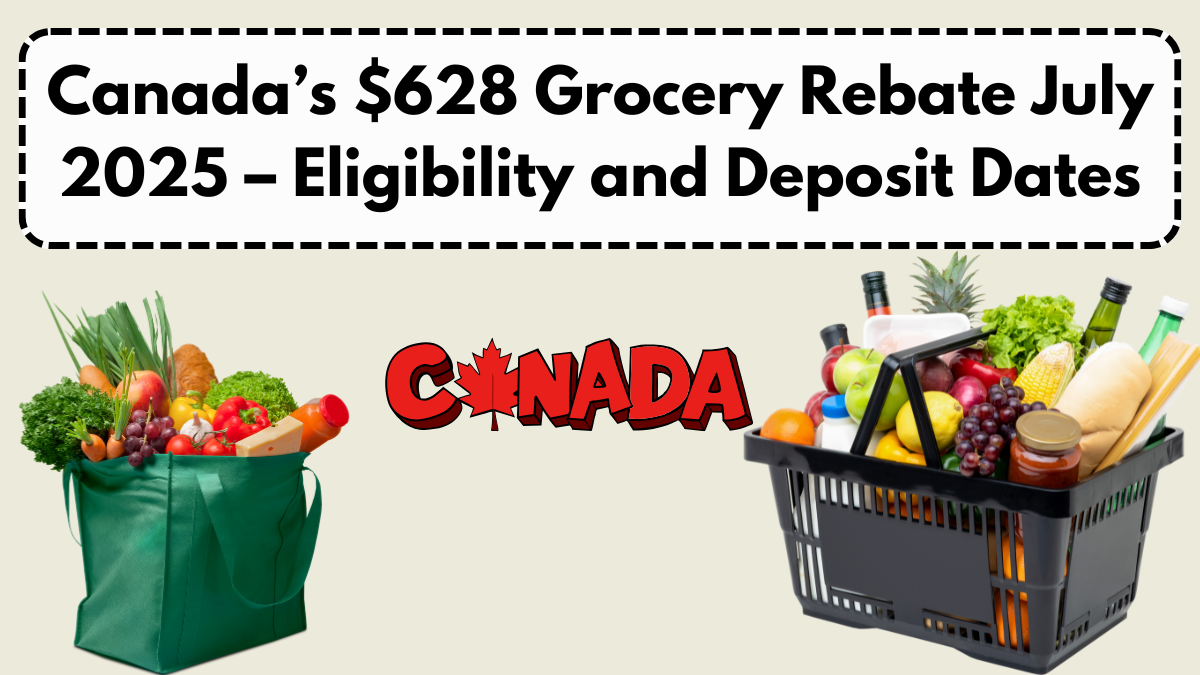 Canada’s $628 Grocery Rebate July 2025 – Eligibility and Deposit Dates